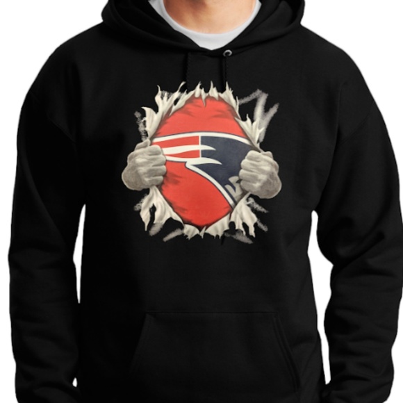Pats Merch Shirts | Pats Chest Black Hoodie | Poshmark